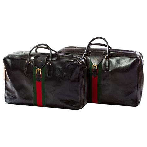 luxe reistassen gucci|Gucci leather suitcase.